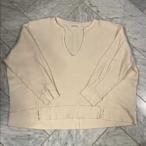 We The Free Cream Boxy Sweatshirt